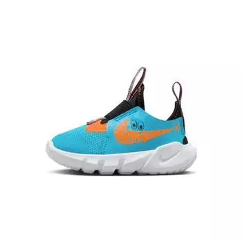 Детские кроссовки Nike Flex Runner 2 Lil TD Blue Lightning Total Orange Black White FV6667-400 23.5