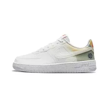 Детские кроссовки Nike Force 1 Crater PS Move To Zero — белые оранжевые DH4340-100 31