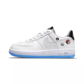 Детские кроссовки Nike Force 1 LV8 3 PS Happy Hoops Белый Волк-Серый Черный DM8091-100 28