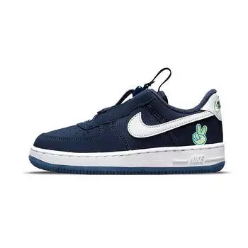 Детские кроссовки Nike Force 1 Toggle SE PS Peace Blue Midnight-Navy Lime-Glow DB1814-400 28