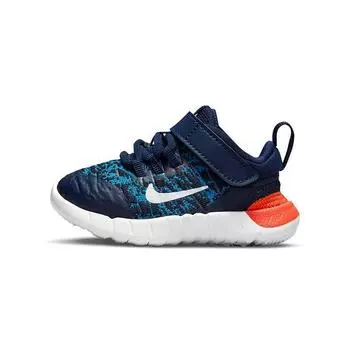 Детские кроссовки Nike Free RN 2021 TD Midnight Navy Orange Blue Imperial-Blue White CZ3997-410 23.5