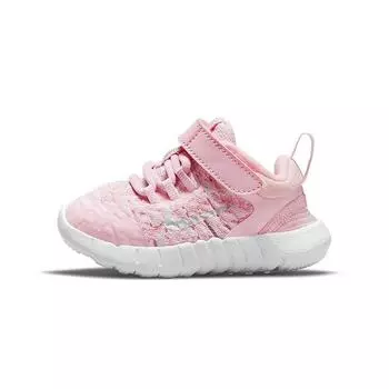 Детские кроссовки Nike Free RN 2021 TD Pink Foam White Pink-Glaze Metallic-Silver CZ3997-610 22