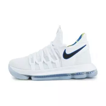 Детские кроссовки Nike KD 10 GS Numbers белые Game-Royal University-Gold AJ7781-101
