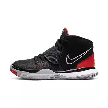 Детские кроссовки Nike Kyrie 6 PS Bred Black University-Red White BQ5600-002