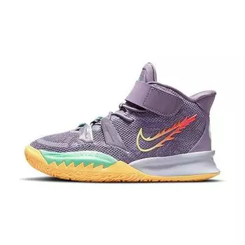 Детские кроссовки Nike Kyrie 7 PS Daybreak Purple Citron-Pulse Siren-Red CT4087-500 28