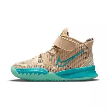 Детские кроссовки Nike Kyrie 7 PS Ripple Brown Grain Tropical-Twist CT4087-207 28