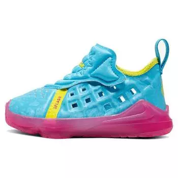 Детские кроссовки Nike Lebron 17 Dunked TD South Beach Blue Blue-Fury Opti-Yellow CJ2526-400