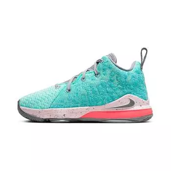 Детские кроссовки Nike LeBron 17 PS South Beach Blue Light-Aqua Particle-Grey BQ5595-444