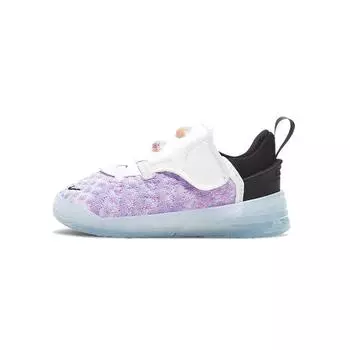 Детские кроссовки Nike LeBron 18 TD Graffiti разноцветные, черные, хлор-синие CT4706-900 25