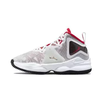 Детские кроссовки Nike LeBron 19 PS Sketch White Black University-Red DD0421-101 28
