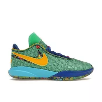 Детские кроссовки Nike LeBron 20 GS Kaleidscope Green Electric-Algae Game-Royal DV3021-300 36