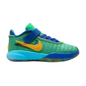 Детские кроссовки Nike LeBron 20 PS Kaleidscope Green Electric-Algae Game-Royal DV3023-300 35