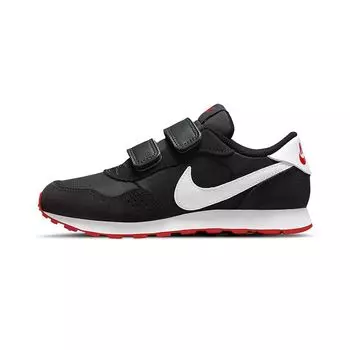 Детские кроссовки Nike MD Valiant PS Bred черные темно-дымчато-серые университетские красные CN8559-016 28