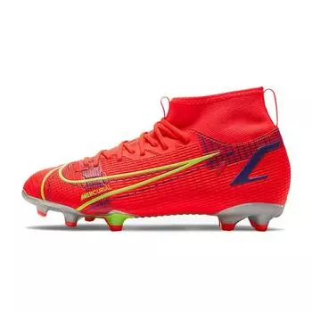 Детские кроссовки Nike Mercurial Superfly 8 Academy MG GS Bright Crimson Indigo Burst Orange White Metallic-Silver CV1127-600 35