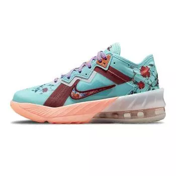 Детские кроссовки Nike Mimi Plange x LeBron 18 Low GS Daughters Blue Psychic-Blue Violet-Shock DN4177-400 38.5