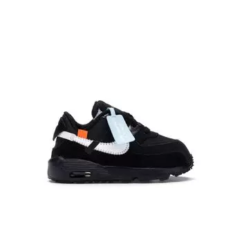 Детские кроссовки Nike Off-White x Air Max 90 TD Black Black-Cone-White BV0852-001