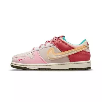 Детские кроссовки Nike Social Status x Dunk Low PS Strawberry Milk Розовый Светло-Мягко-Розовый Кокосово-Молочный DM3349-600 35