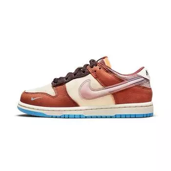 Детские кроссовки Nike Social Status x Dunk Low PS Chocolate Milk Светло-коричневые парусиновые средне-мягко-розовые DM3349-700 33.5