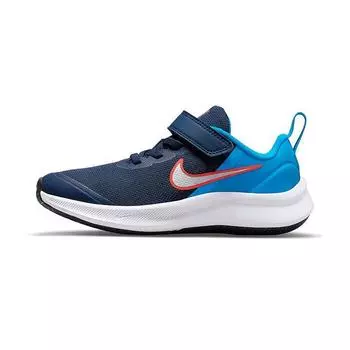 Детские кроссовки Nike Star Runner 3 PS Midnight Navy Blue White Imperial-Blue DA2777-401 29.5