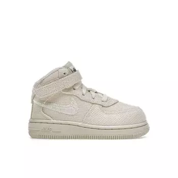 Детские кроссовки Nike Stussy x Air Force 1 Mid TD Fossil Tan DN4159-200 21