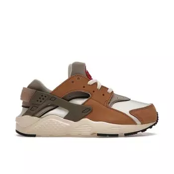 Детские кроссовки Nike Stussy x Air Huarache LE PS Desert Oak 2021 Brown Reed Light-Straw DH3324-200 31.5