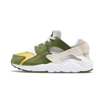 Детские кроссовки Nike Stussy x Air Huarache LE PS Dark Olive 2021 Green White Pale-Ivory DH3324-300 34