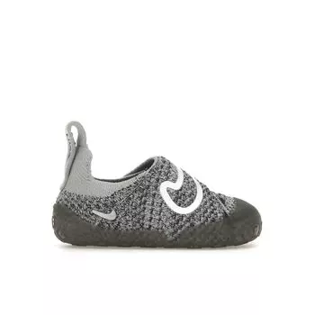 Детские кроссовки Nike Swoosh 1 TD Black Wolf Grey белые FB3244-001 18.5