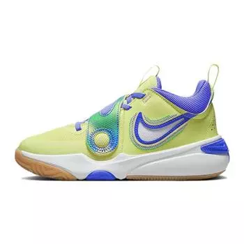 Детские кроссовки Nike Team Hustle D11 SE PS Luminous Green Ultramarine, средний нежно-розовый Stadium-Green Light-Ultramarine FN6676-300 38.5