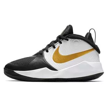 Детские кроссовки Nike Team Hustle D9 GS Black Metallic Gold AQ4224-004 38