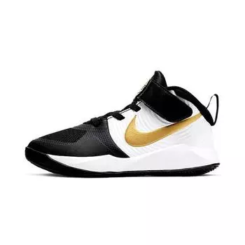 Детские кроссовки Nike Team Hustle D9 PS Black Metallic Gold AQ4225-004 28