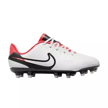 Детские кроссовки Nike Tiempo Legend 10 Academy MG GS Ready Pack Белый Ярко-Малиновый Черный DV4348-100 33.5