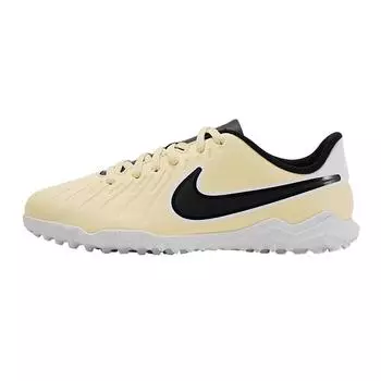 Детские кроссовки Nike Tiempo Legend 10 Club TF GS Mad Ready Pack кремово-лимонадно-черные DV4355-700 33.5