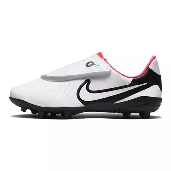 Детские кроссовки Nike Tiempo Legend 10 Club MG PS Ready Pack Белый Ярко-Малиновый Черный DV4356-100 27