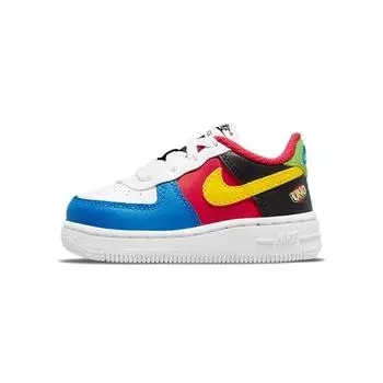 Детские кроссовки Nike UNO x Air Force 1 Low TD 50th Anniversary White Yellow-Zest University-Red DO6636-100 21
