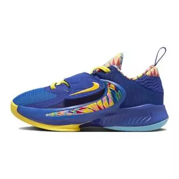 Детские кроссовки Nike Zoom Freak 4 SE PS Kaleidscope Синие Deep-Royal-Blue Opti-Yellow DV3016-400 28