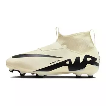 Детские кроссовки Nike Zoom Mercurial Superfly 9 Academy MG GS Mad Ready Pack кремово-лимонадно-черные DJ5623-700 38.5