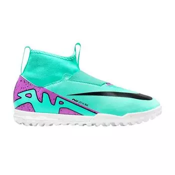 Детские кроссовки Nike Zoom Mercurial Superfly 9 Academy TF GS Peak Ready Pack Blue Hyper-Turquoise Black DJ5616-300 32