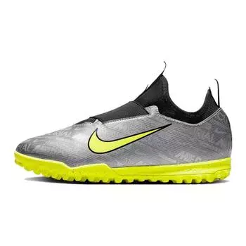 Детские кроссовки Nike Zoom Mercurial Vapor 15 Academy TF GS к 25-летию, серебристый металлик-серебристый черный FJ2039-060 28