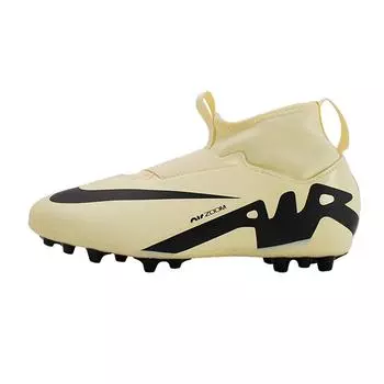 Детские кроссовки Nike Zoom Mercurial Vapor 15 Academy AG GS Mad Ready Pack кремово-лимонадно-черные DJ5613-700 38.5