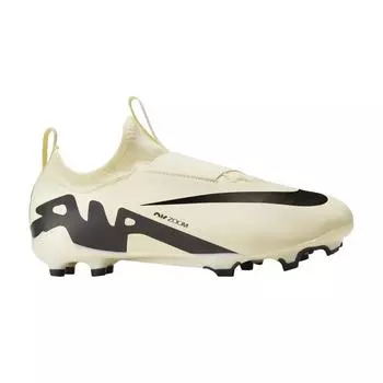 Детские кроссовки Nike Zoom Mercurial Vapor 15 Academy MG GS Mad Ready Pack кремово-лимонадно-черные DJ5617-700 28