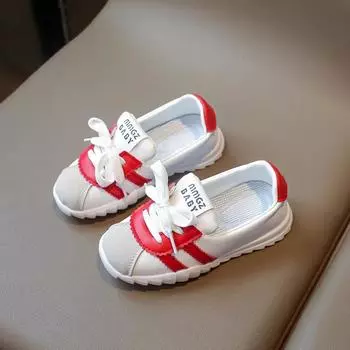 Детские кроссовки Новые студенческие кроссовки для бега Кроссовки для мальчиков и девочек Кроссовки средней высоты для сноубординга Детская повседневная обувь с мягкой подошвой для детей Плоские туфли 26 (Insole 16.3 cm) чёрный