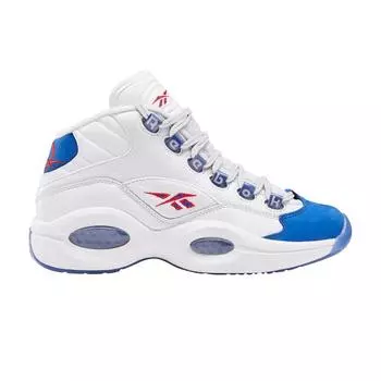 Детские кроссовки Reebok Question Mid J Double Cross White Collegiate-Royal Primal-Red FV8122