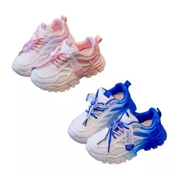 Детские кроссовки с толстой подошвой и нескользящей подошвой для бега на открытом воздухе 31 розовый