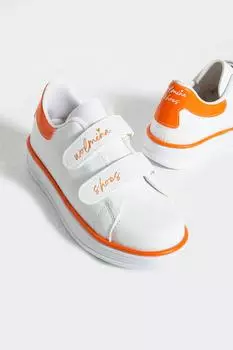 Детские кроссовки с удобной подошвой на липучке 001-70-24BOrange