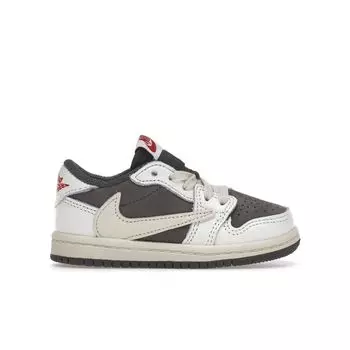 Кроссовки Travis Scott x Air Jordan 1 Retro Low OG TD Reverse Mocha Baby Brown Sail University-Red DO5441-162 26