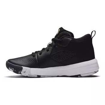 Детские кроссовки Under Armour Lockdown 5 GS Black Metallic Gold White 3023533-003 37.5