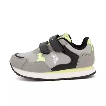 Детские кроссовки US POLO светло-серого цвета 31 серый