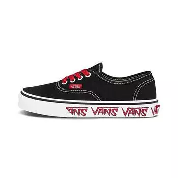 Детские кроссовки Vans Authentic Kids Sketch Sidewall — черные красные детские VN0A38H3Q6D