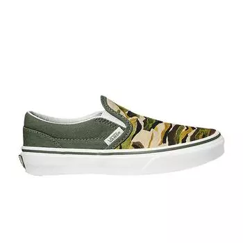 Детские кроссовки Vans Classic Slip-On Camo Green Kids Multi VN0A5KXMBGK 28