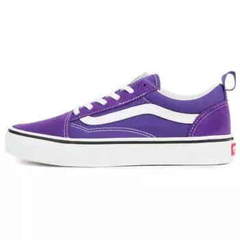 Детские кроссовки Vans Old Skool с эластичным кружевом Heliotrope Purple True-White VN0A3QPG4ME 35